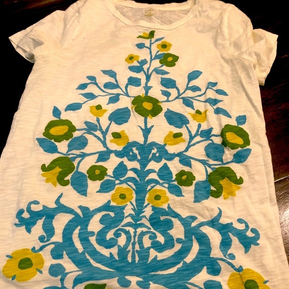 Beautiful j. crew S short sleeve top💙💚 - Picture 2 of 4